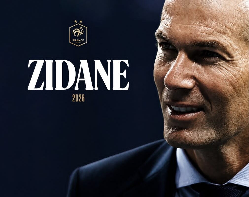 França anuncia Zinédine Zidane
como novo técnico da seleção