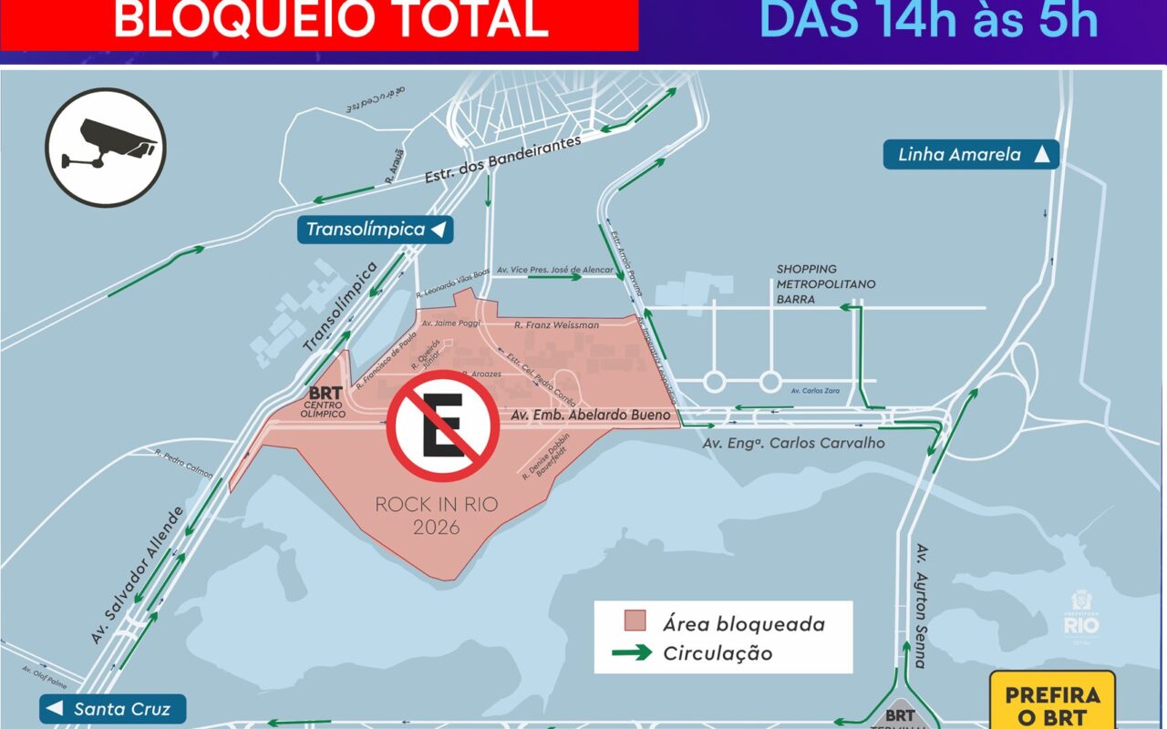 Rock in Rio: veja lista de ruas interditadas nos dias de shows